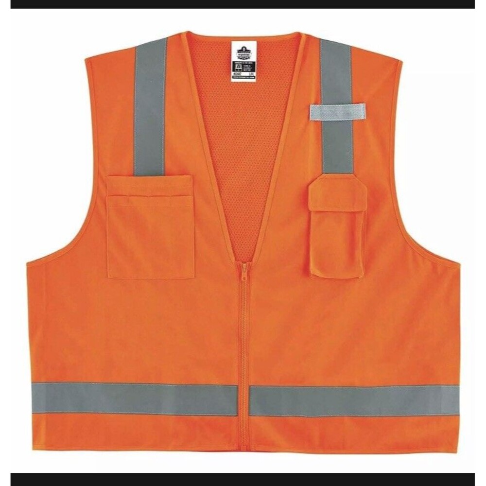 Ergodyne - 8249Z 4XL/5XL Orange Class 2 Economy Surveyors Vest